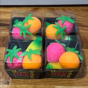 NeeDoh Groovy Fruit Squishy Toy Set - lot of 4